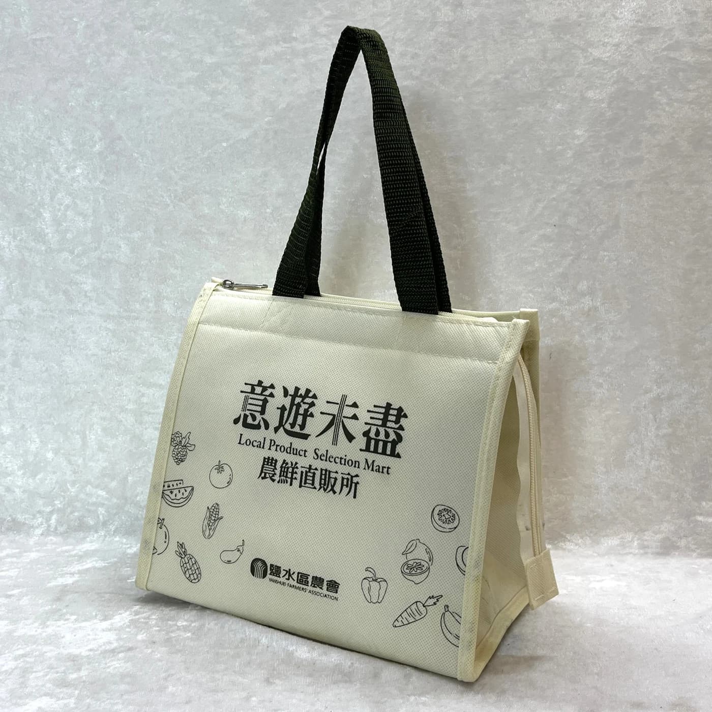 保冷袋側面與提把