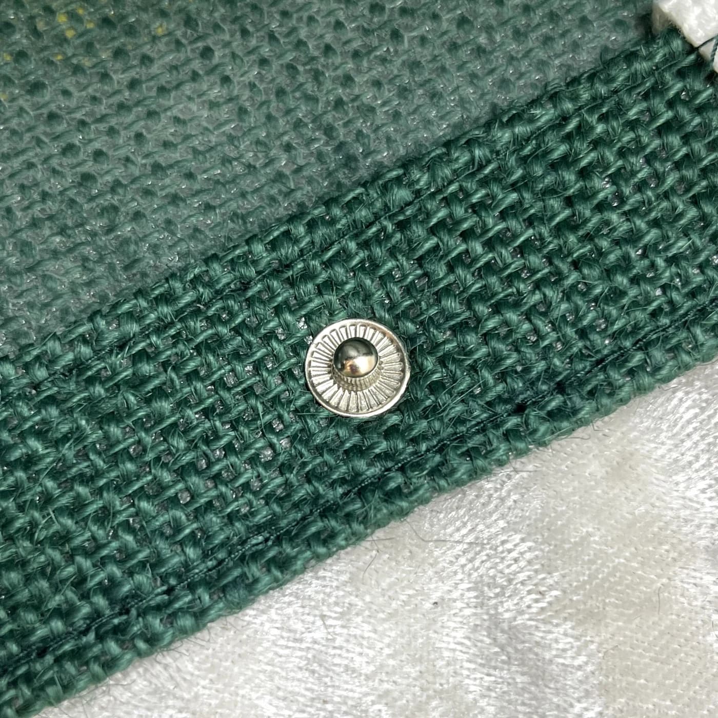 麻布袋金屬按扣近照